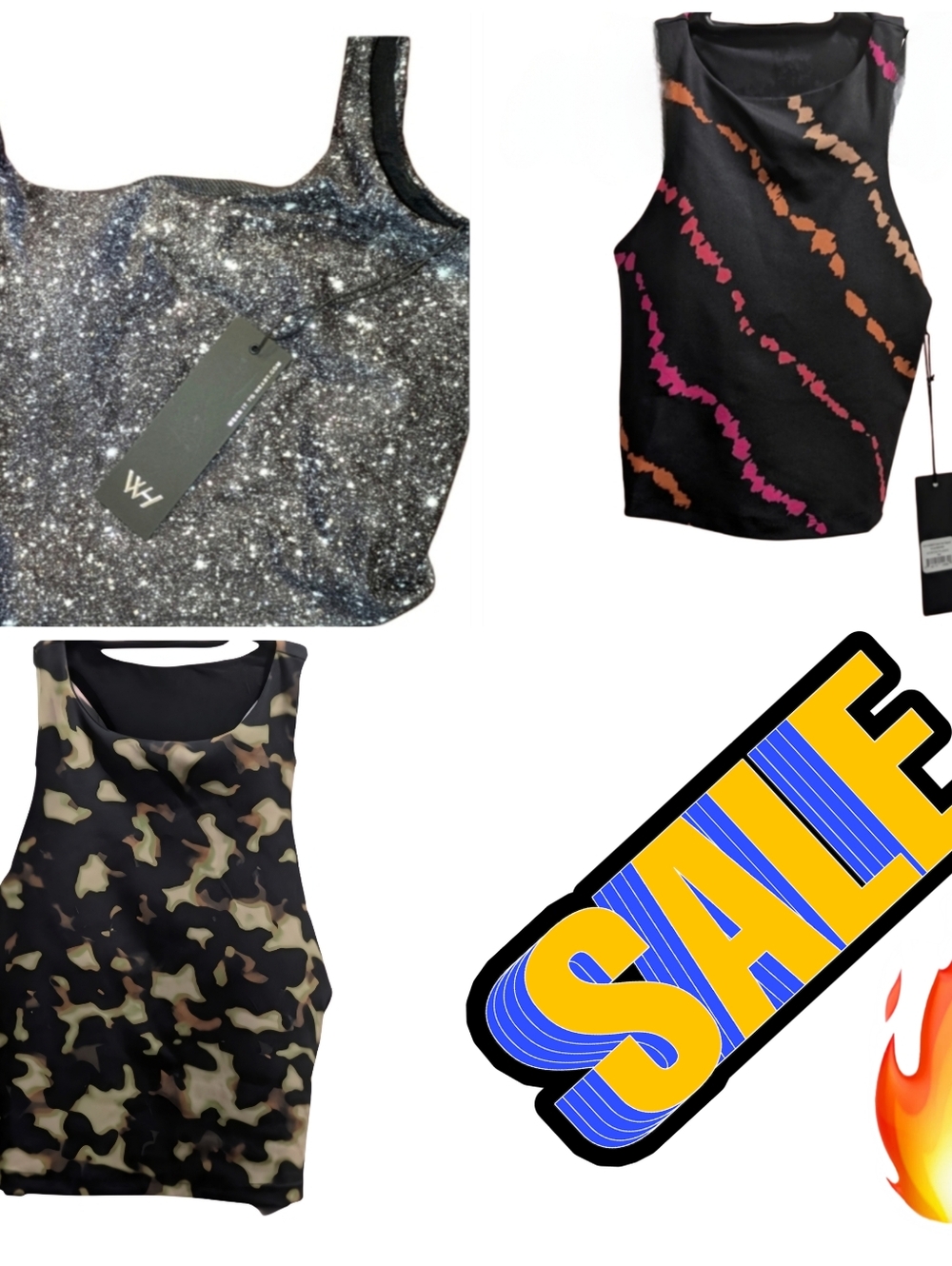 With Women's 3 NWT ATHLETIC TOPS RESELLERS LOT!!!!;